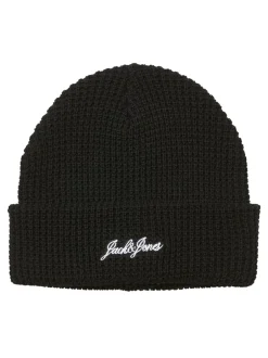 New Jack&Jones Waffle Beanie, , One size Black
