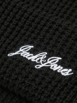New Jack&Jones Waffle Beanie, , One size Black