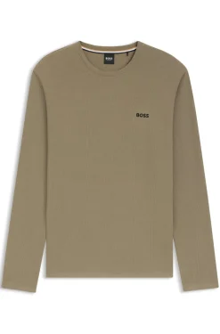 Boss Black Waffle LS Pyjamas T-shirt, , S* Nattøj