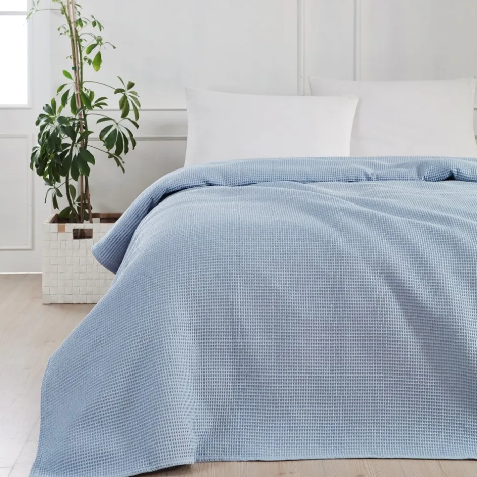 By Skagen Waffle Sengetæppe, , 220x220 cm* Sengetæpper