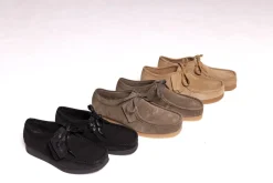 Best Clarks WallabeeEVO G Sko, , 45 Dark Olive Suede