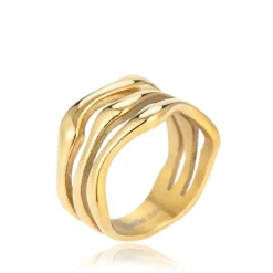 Sistie 2ND Wavy Ring, , 56*Dame Ringe