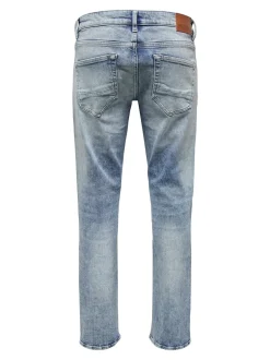 Online ONLY & Sons Weft Regular Jeans, , W29/L30 Blue Denim