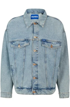 Discount Hugo Blue Wes Denimjakke, , S Turquoise/Aqua