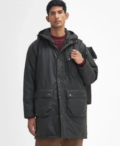 Barbour Winter Wax Parka Frakke, , XL Fern