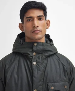 Barbour Winter Wax Parka Frakke, , XL Fern