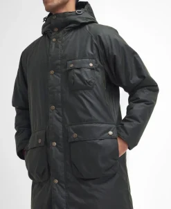 Barbour Winter Wax Parka Frakke, , XL Fern