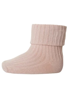 New MP Denmark Wool Rib Baby Strømper, , 25-28 Rose Dust