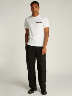 New Calvin Klein Wool Wide Leg Bukser, , W32/L32 Ck Black