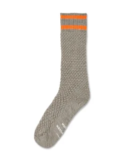 Clearance Mads Nørgaard Woolen Bubble Strømper, , One Size Silver Birch Melange