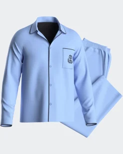 Discount Impetus Woven Pyjamas, , XL Blue