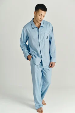 Discount Impetus Woven Pyjamas, , XL Blue