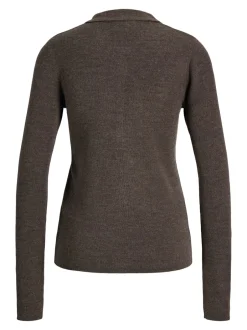 New JJXX Wren Wool Blend Polo Striktrøje, , M Bracken