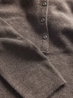 New JJXX Wren Wool Blend Polo Striktrøje, , M Bracken