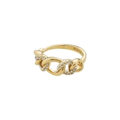 Hot Pilgrim Wrenley Recycled Ring, Gold Plated