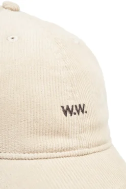 Sale Wood Wood W.W.Cap Fløjl Cap, , One size Moonstruck