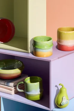 Online Kähler X KimPop Poppery Krus, , 35 cl Apple Green/Mint