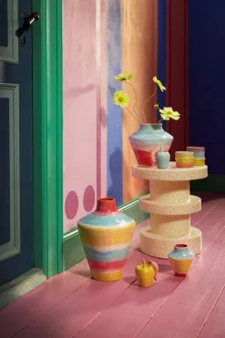 Online Kähler X KimPop Vase, Pink/Mint/Yellow