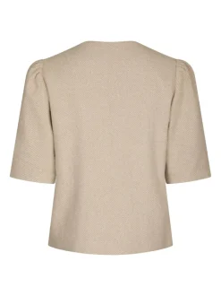Sale Neo Noir Xanthe Light Herringbone Blazer, , 36 Sand