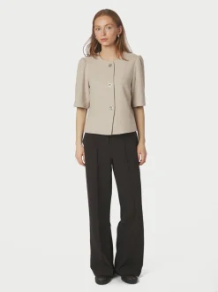Sale Neo Noir Xanthe Light Herringbone Blazer, , 36 Sand