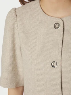 Sale Neo Noir Xanthe Light Herringbone Blazer, , 36 Sand