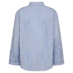 Outlet Co'Couture XavierCC Stripe Flower Skjorte, , L Pale Blue