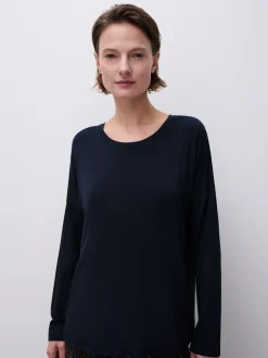 Outlet Femilet Yara Langærmet T-shirt, , 42 Baritone Blue
