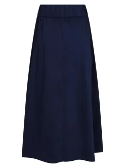 Neo Noir Yara Poplin Nederdel, , 38 Navy