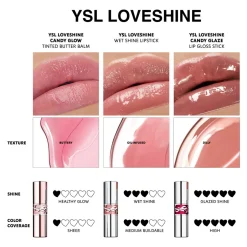 Sale Yves Saint Laurent YSL Loveshine Candy Glow Tinted Lip Balm, 44B Nude Lavalliere