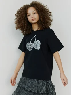 New Sofie Schnoor ZenaSY T-shirt, , 164 cm Black