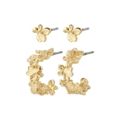 Hot Pilgrim Zhuri 2-pak Øreringe, Gold Plated